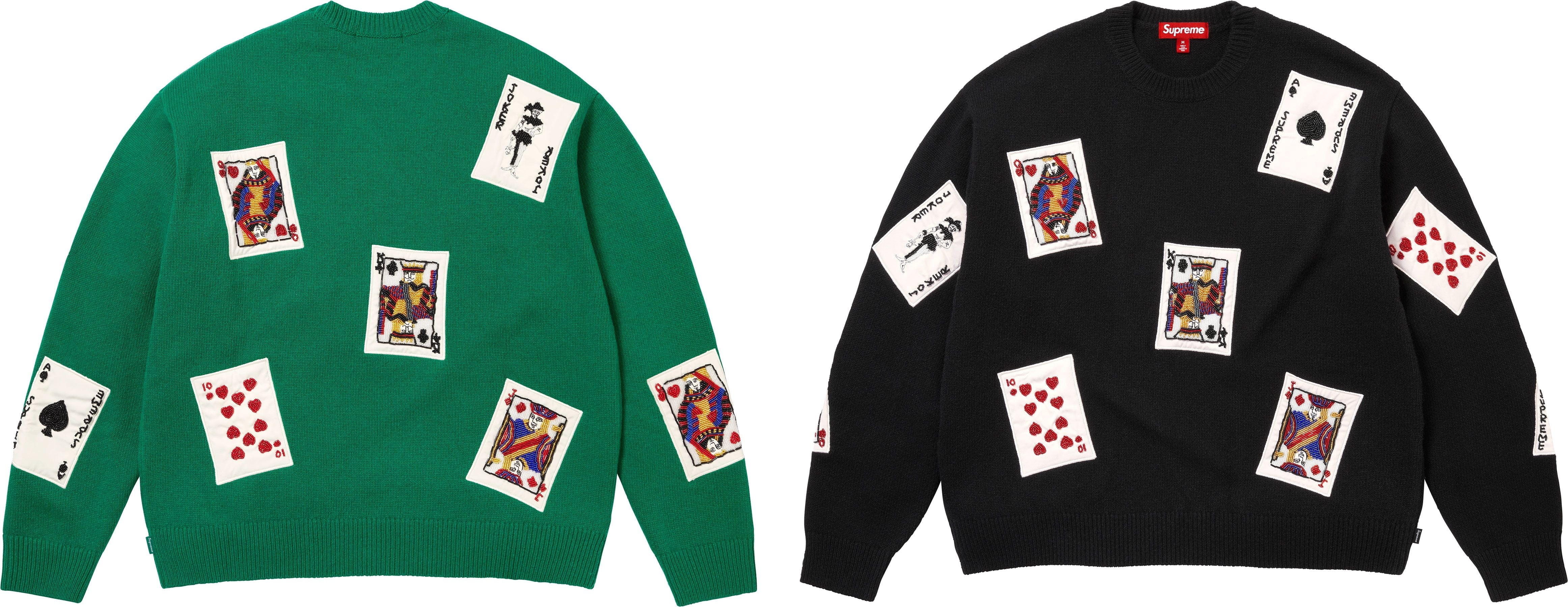 Beaded Cards Sweater